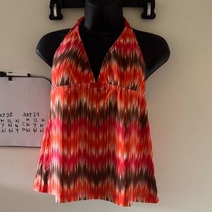 Vibrant Halter swimsuit with bottoms